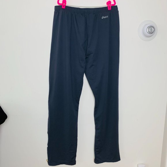 Asics Size XL Navy Blue Woven Men's Pants - Picture 2 of 2